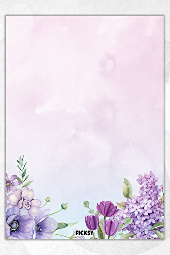 Ficksy Flower Note Paper - A5 Size - 50 Sheets - Notepad - Memopad - Memo Pad - to Do List - Notebook