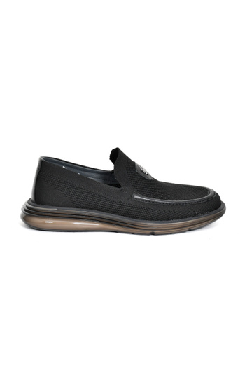 Tuna Knitwear Knitted Navy Blue Loafer Men's Shoes Eva/Tpu Sole - 3011
