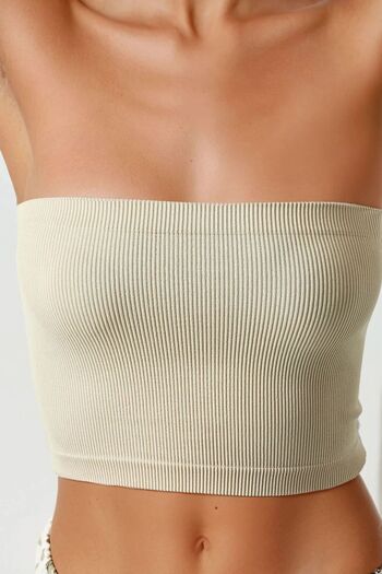 Hiccup Slim Fit Strapless Short Top