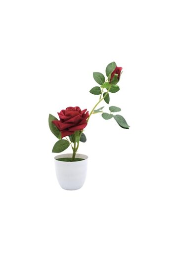 OEM Decorative flowers in a pot, rose, 36 cm