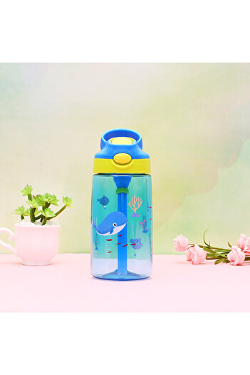 esabela Animal Water Bottle for Kids, 480ml Kids Water Bottle for School, Tritan & PP Water Bottle for Kids