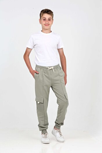 Toontoy Boy's Cargo Pocket Tracksuit Bottom