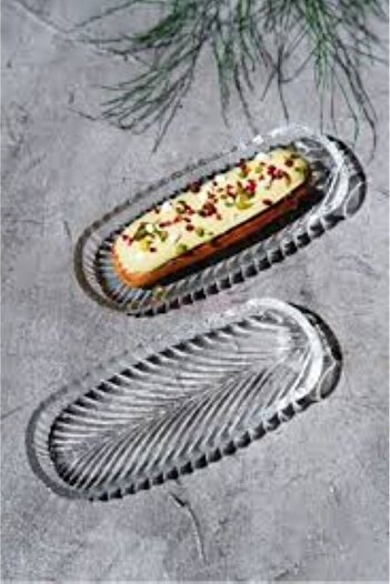 sweenhome Glass Fish Scale Model Presentation Plate 27*10 cm
