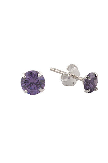 Bijuteria SORELLY Cercei Argint Birthstone Luna Februarie - Royal Purple