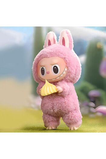 bibubibu Plush Doll, bibubibu, Labubu, Keychain, Sitting Position, Pink Red