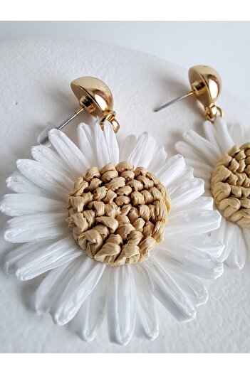 BHR AKSESUAR Daisy Paper Earrings