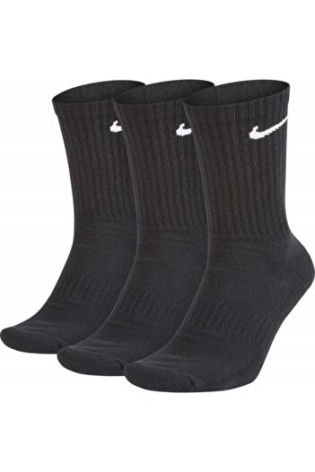 Nike Set 3 perechi sosete Everyday Cushioned Crew, negru, 38-42