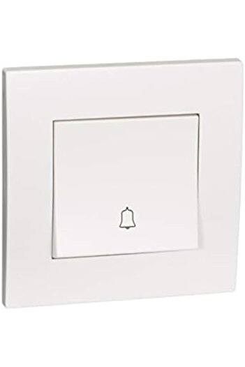 Schneider Electric KB31BPB Vivace White - Retractive Door Bell switch - with bell symbol - 1 gang 2