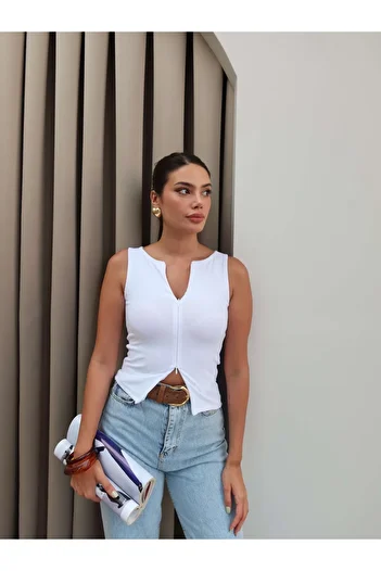 ESRAHELVACI Double Zipper Blouse