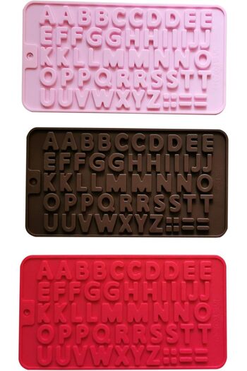 Generic Alphabet Silicone Mould Set - 3 Pack