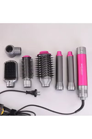 ENZO EN-4133 6-in-1 Electric Hair Styling Tool – Hair Straightener, Curler, Hot Air Brush & One-St