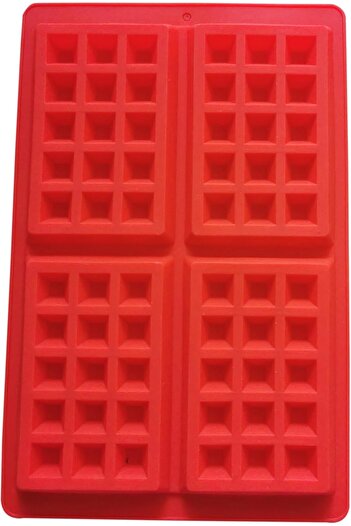 Generic Silicone Waffle Maker Mold – Non-Stick 4-Cavity