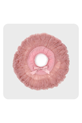 SETTY KOOP Girls Pink Tulle Skirt with Satin Bow, Layered Party Dress-Up Skirt