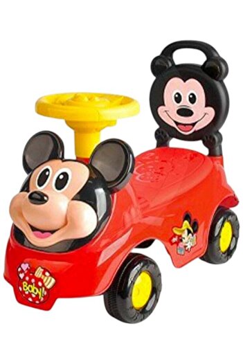 Toybox Cartoon Ride On Toy Car Push Car with Music Micky Mouse Push Car For Kids