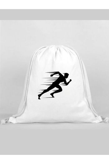 Özcan Tasarım Sports Printed Backpack - Drawstring Sports Bag