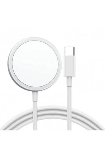 OEM Wireless Charger  15 W with MagSafe for iPhone, AirPods, and Apple Watch, USB-C Cable, White