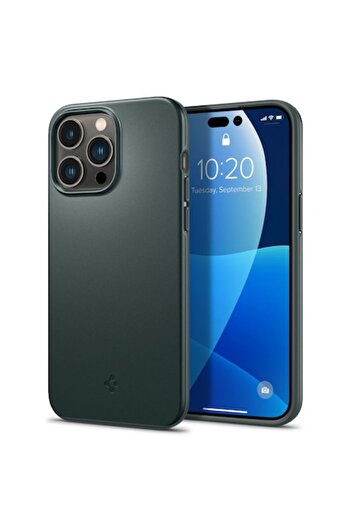 Spigen Thin Fit case for iPhone 14 Pro, Abyss Green