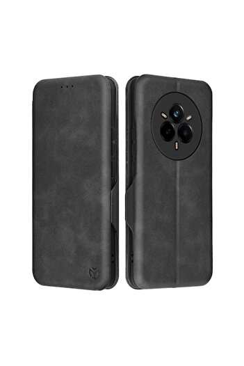 GERICOM Husa pentru Realme 14 Pro, Z52, Piele ecologica, Black