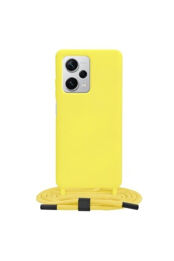 OEM Protective Case for Xiaomi Rosumi Note 12 Pro+, Lightweight, Crossbody Lanyard, G1133, Metal, Yellow