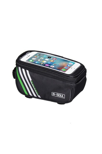 Bibilel Bicycle Bag with Waterproof Phone Cover, Frame Mount, Compatible with Samsung Galaxy S7 Edge, S8, S8