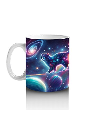 Luluyen Cosmic Galaxy Cats Mug Cup That Makes Children Love Milk