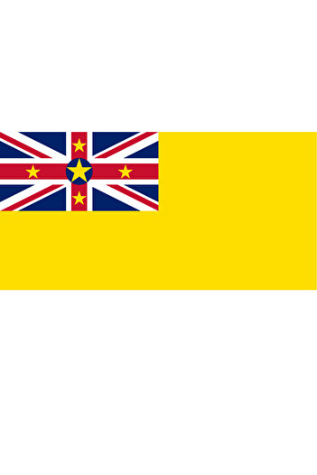 Ti Play Niue island flag 45x22cm wall painting no frame pvc painting