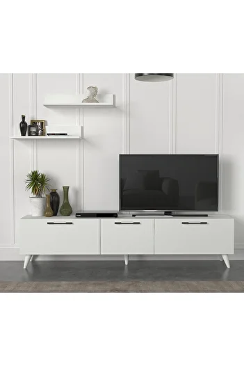 SAHABA Mareat white TV table