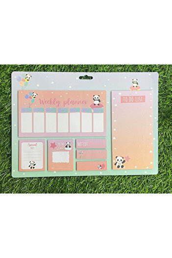 Generic A set of sticky notes that can be placed on the wall in various sizes and are engraved with distinctive shapes.