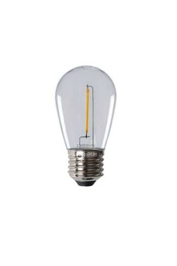OEM LED Filament Transparent Bulb 1W, ST45, E27, Warm Light, for Exterior