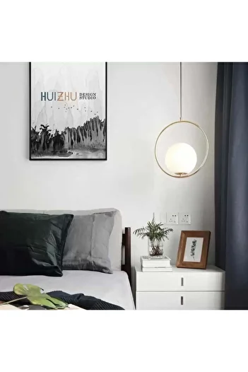 Alista Home Lustra LOFT Terrace, 1 x E27, Alb Auriu, Metal, Inaltime Reglabila