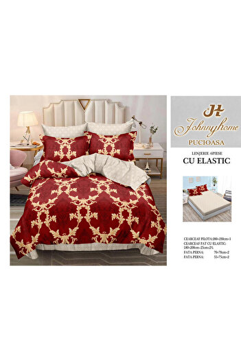 FIONNA.RO Fine Bed Linen With Elastic - Red Royal