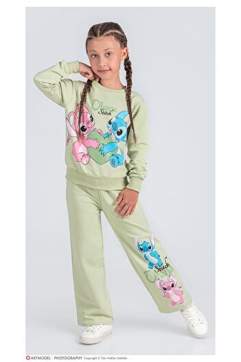 ÖRZİKİDS Printed girl tracksuit set