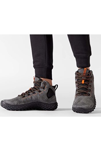 Merrell Wrapt Mid Wp Waterproof Genuine Leather Men's Boots Gray