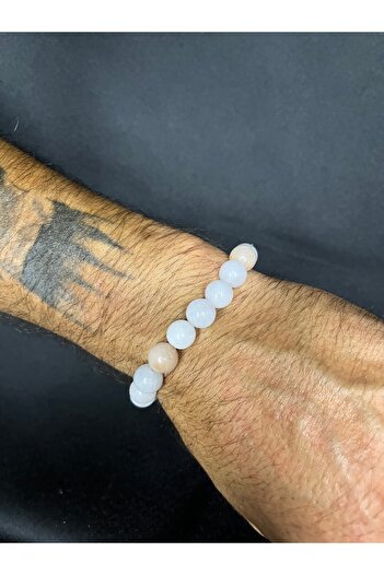 Mos Tespih Pink Quartz Natural Stone Bracelet
