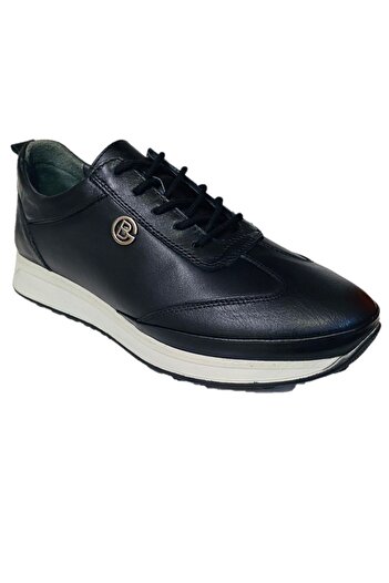 ÇBN SHOES Чоловічі повсякденні черевики Чорні Зсередини та зовні Натуральна шкіра Ортопедичні Шнурівки Легкі Зручні Міцні 1206