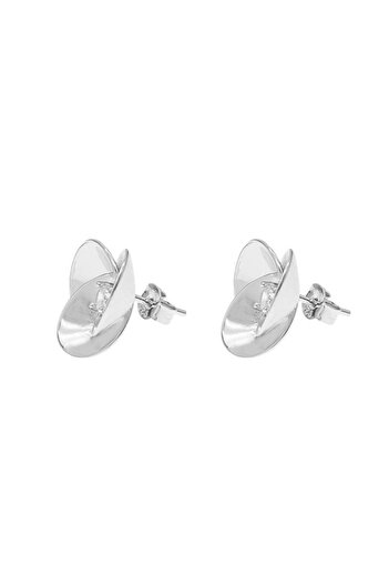 Bijuteria SORELLY Cercei Argint Floare cu Piatra Zirconia 1.8 cm