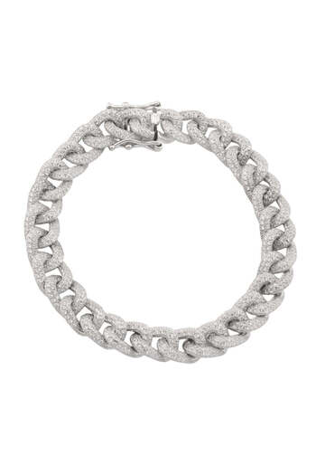 Bijuteria SORELLY Bratara Argint Cuban Link 10mm cu Zirconia