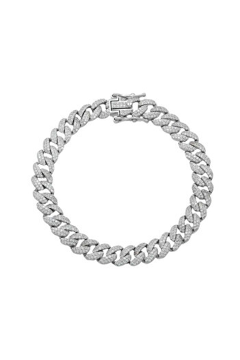 Bijuteria SORELLY Bratara Argint Cuban Link 8mm cu Zirconia