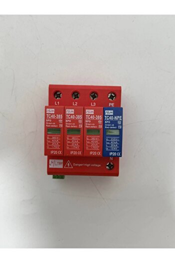 SPD Surge Protector Three Phase Arrester 385V 40Ka 4P