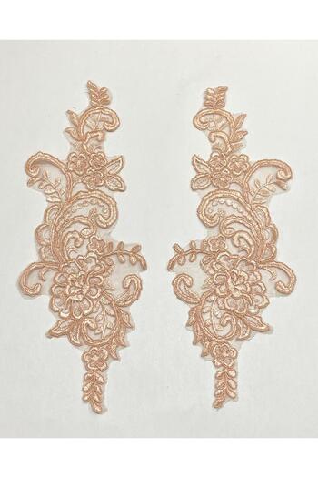 karantuhafiye Guipure Applique / 2 Pack Guipure Applique / Powder Color