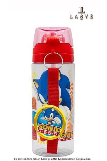 Sonic New Season Licensed 500ml Water Bottle with Straw Special Design