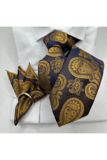 ilayda emir Tie- Navy Blue -Gold