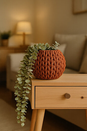 Luthien Decorative Design Knitted Vase