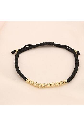 Bijuteria SORELLY Bratara Aur 14k Snur Impletit cu Bile 5mm