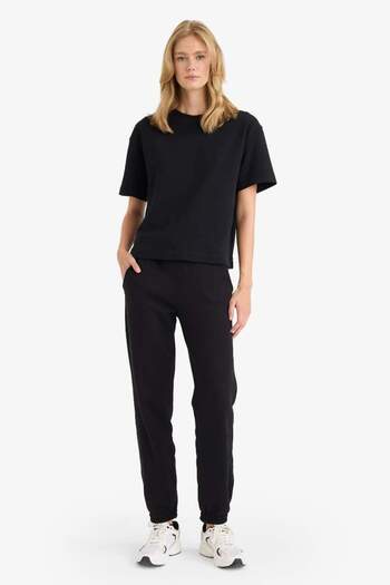 DeFacto New Season Basic Plain Pocket Normal Waist Thick Jogger Sweatpants