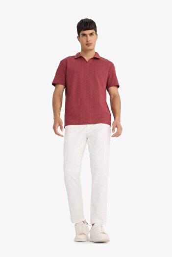 DeFacto Yeni Sezon Tailored Regular Fit Duble Paça Cepli Pantolon