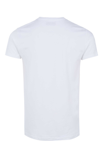 Emporio Armani Rundhals T-Shirt für Herren in weiß