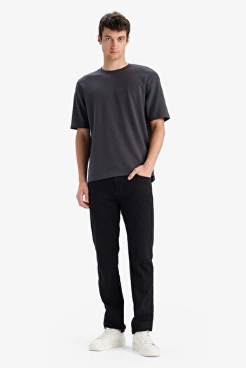 DeFacto New Season Oversize Wide Fit Crew Neck Basic Plain Short Sleeve T-Shirt