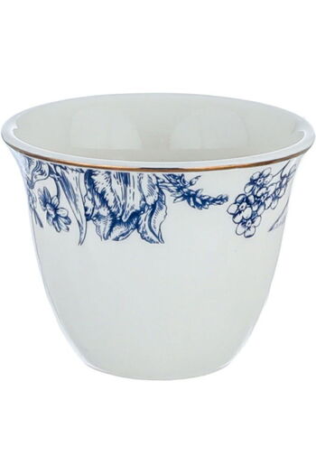 Alsaif Gallery Porcelain Dinner Set Blue Pattern Alsaif Gallery, 65 Pieces, Round - White