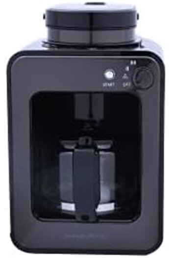 ALSAIF 580Ml 600W Electric Coffee Maker & Grinder 4 Cups, Black